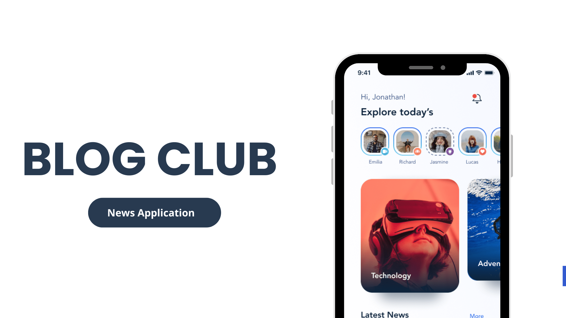 Blog Club — Flutter news app by Mehdi Noorzehi